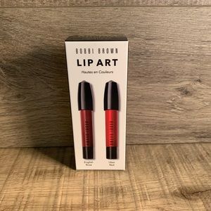 Bobbi Brown Lip Art English Rose & Uber Red